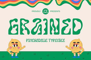 CS Grained – Psychedelic Font, a Sans Serif Font by Craft Supply Co.