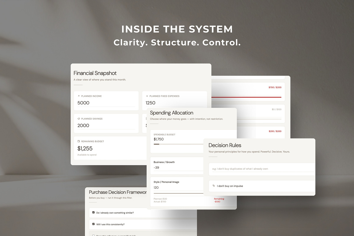 Financial Interactive Planner Canva, an App Template by Studio Suvelle (Photo 5 of 10)