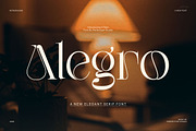 Alegro Unique Serif Font, a Serif Font by Perfectype (Thumbnail 1 of 8)