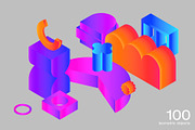 200 Geometry 3D PNG Shapes, an Object Graphic by Graphicdome (Thumbnail 3 of 12)