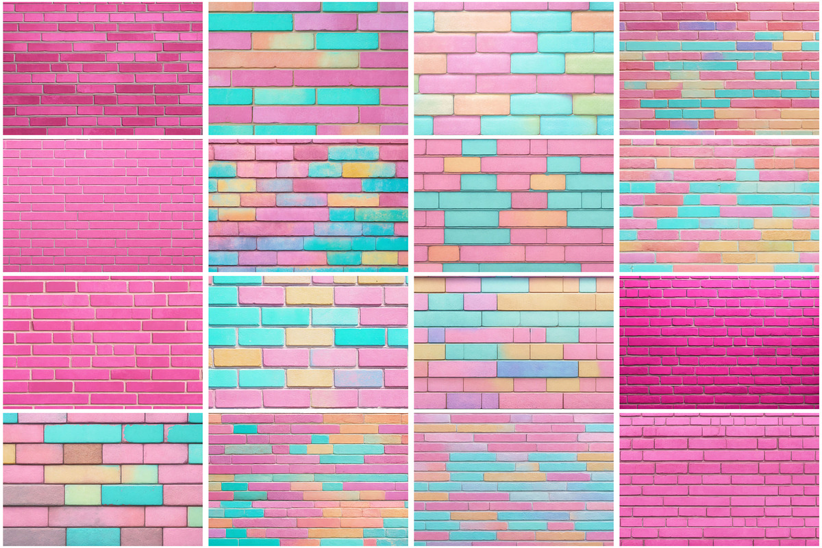 Brick Wall Digital Papers Bundle, a Texture Graphic by Forhadx5 (Photo 8 of 12)