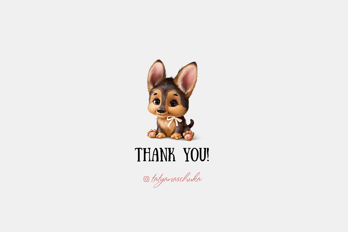 Baby dog, an Animal Illustration by TanyaSchuka (Photo 6 of 6)