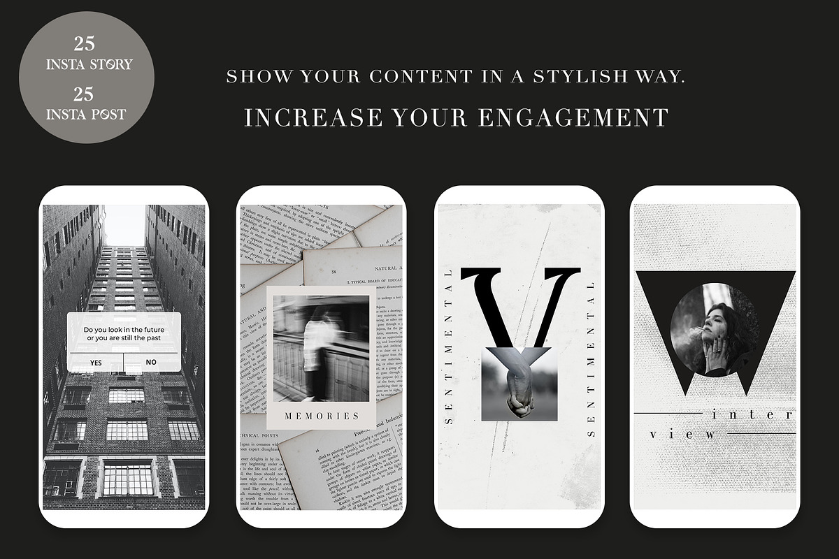 CARBON CANVA INSTAGRAM TEMPLATES, a Social Media Template by IsikChic (Photo 7 of 8)