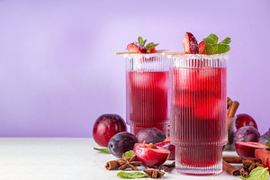 Sugar plum autumn winter sweet tasty cocktail, a Food & Drink Photo by Rimma