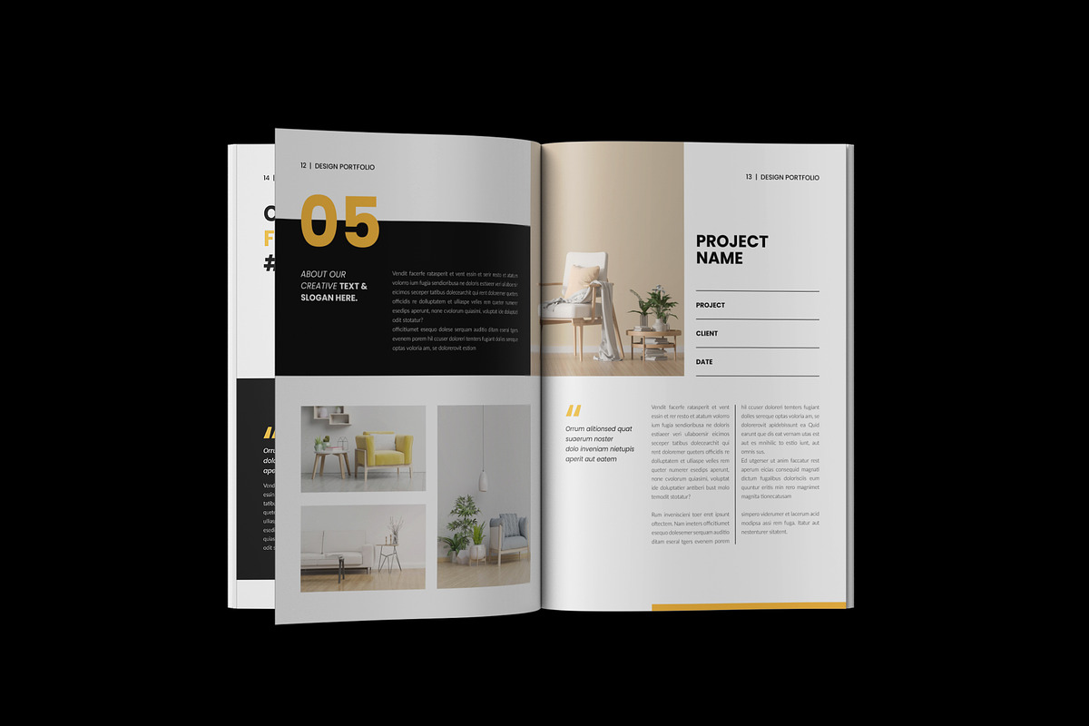 Design Portfolio Template, a Brochure Template by NorthPeak (Photo 6 of 9)