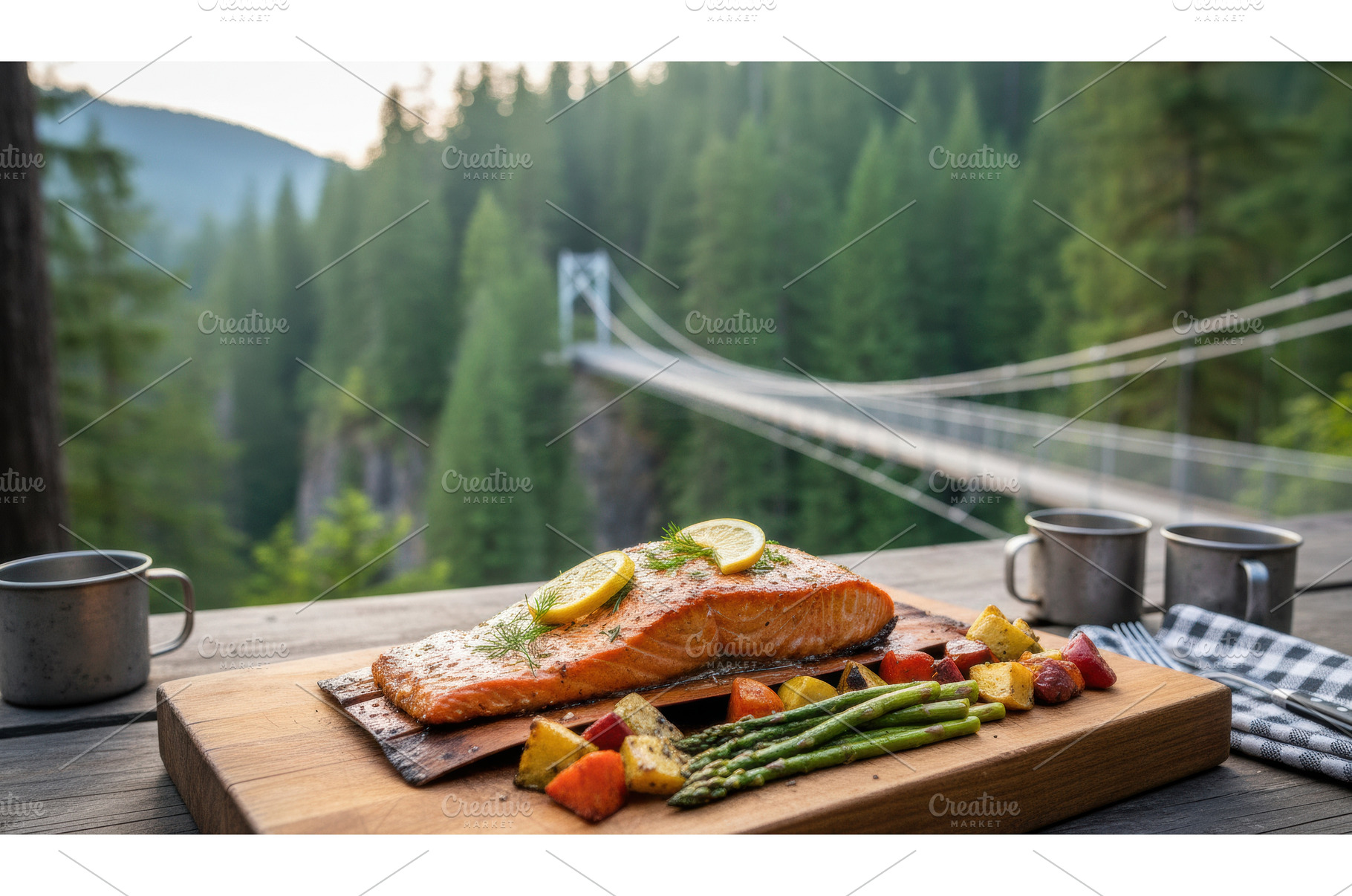 A wood plank salmon fillet with, a Nature Photo by Igor Tichonow