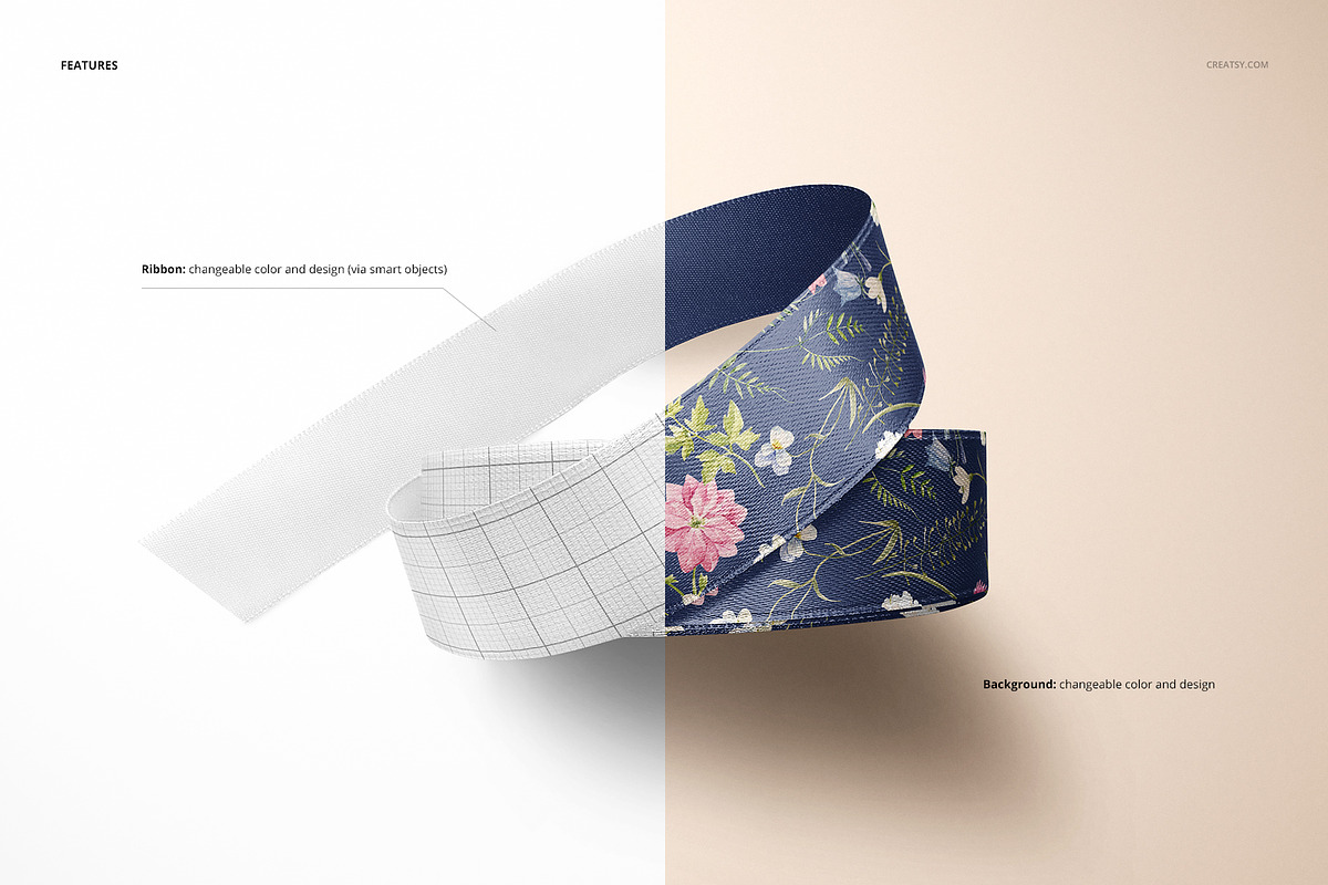 Ribbon Mockup Set, a Packaging Mockup by Creatsy (Photo 3 of 10)