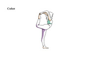 Line Art Yoga Illustration, a Sport Illustration by Brand_Hero (Thumbnail 3 of 4)