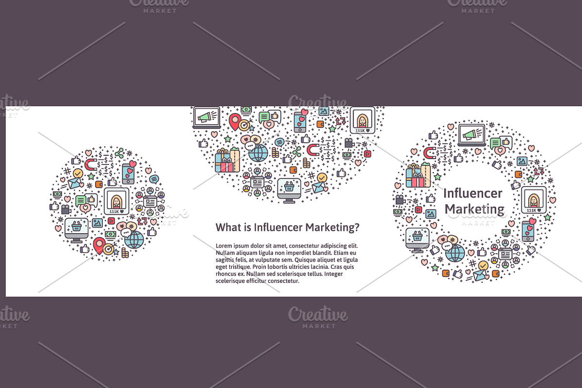 Influencer Marketing Set, a Person Illustration by Asya Malysheva (Photo 8 of 9)