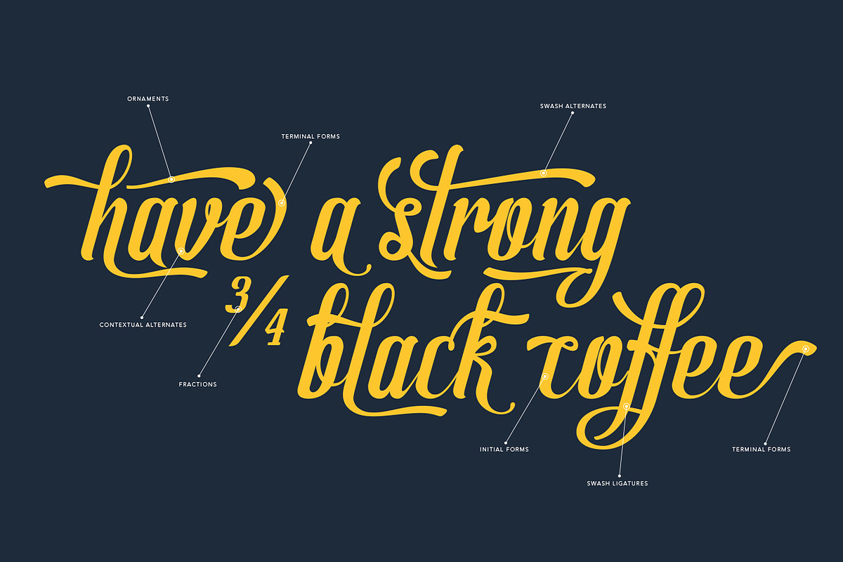 Allema Script Font preview 3