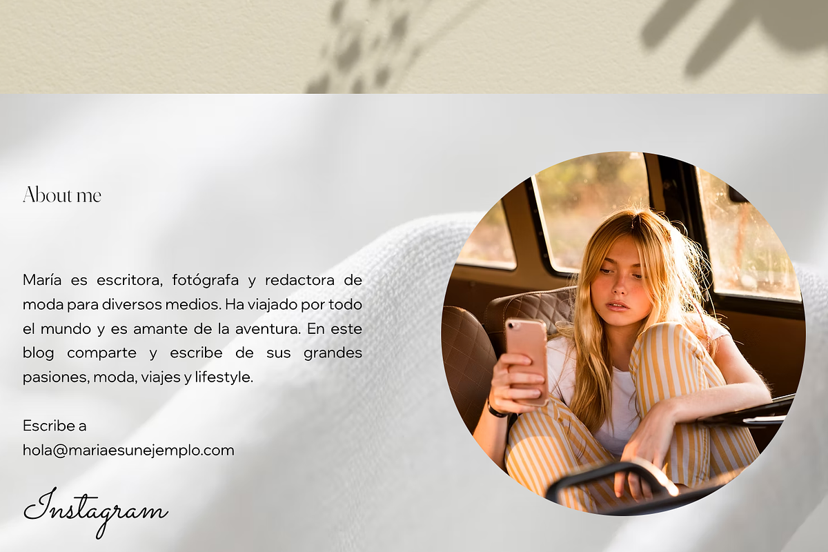 Wix website template blog preview 2