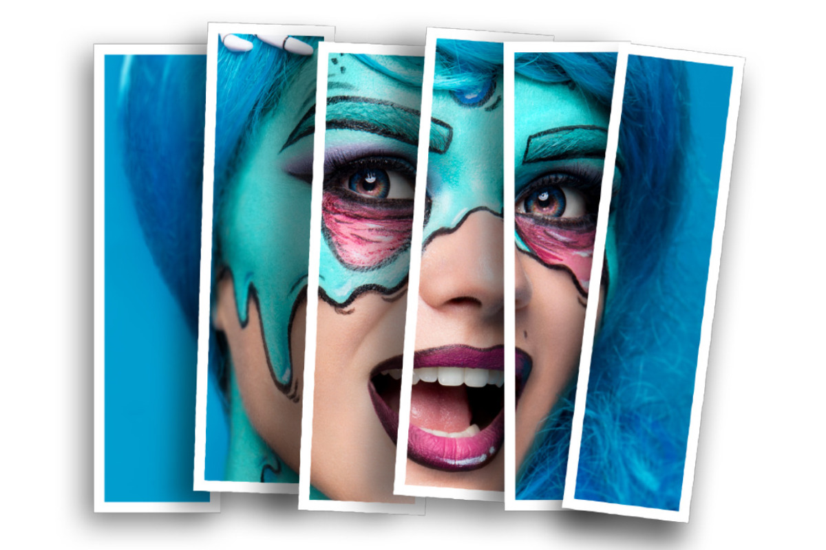 Vertical Panels Collage PS Action preview 3
