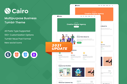 Cairo - Creative Tumblr Theme