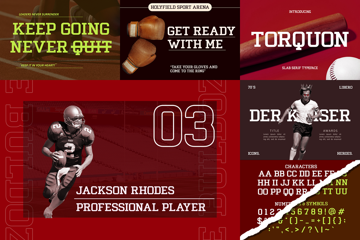 Sport Slab Serif Font Bundle, a Slab Serif Font by Vadovastd