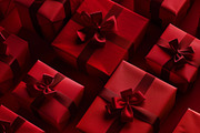 86 Gift boxes with ribbons and bows, a Holiday Photo by Handmadefont (Thumbnail 75 of 90)