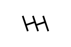 HH H Monogram Letter Logo, a Branding & Logo Template by kurostd