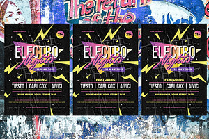 Retro Electro Nights Flyer