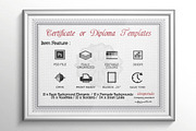 Certificate or Diploma Templates, a Stationery Template by idesignstudio (Thumbnail 5 of 5)