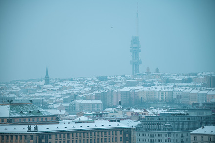 landscape in winter in Prague, Czech Republic, an Architecture Photo by Alliance Images