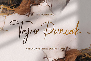 Tajur Puncak - Handwritten Font