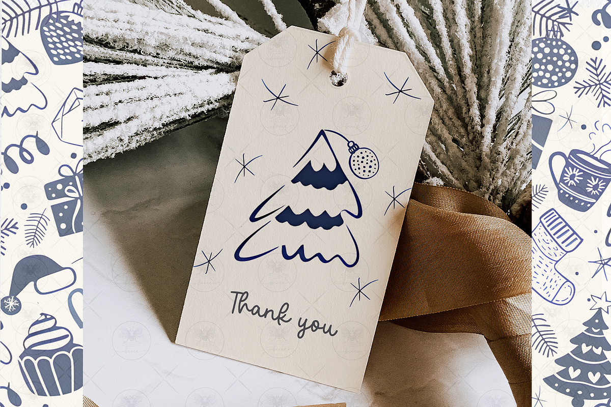 Hand Drawn Whimsical Christmas clipa, an Illustration by BigCakeBee (Photo 4 of 4)