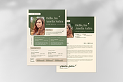 Creative Resume & Cover Letter, a Resume Template by SquidPixey (Thumbnail 1 of 6)