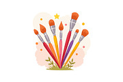 Books, Brushes, and School Time Fun, an Object Graphic by Gfx_Store (Thumbnail 6 of 13)