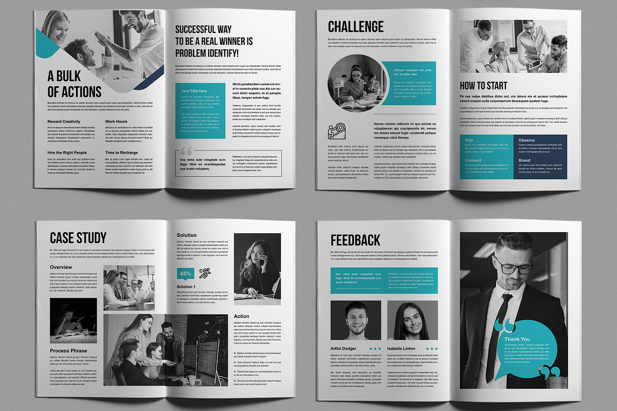 Project Case Study Template Brochure