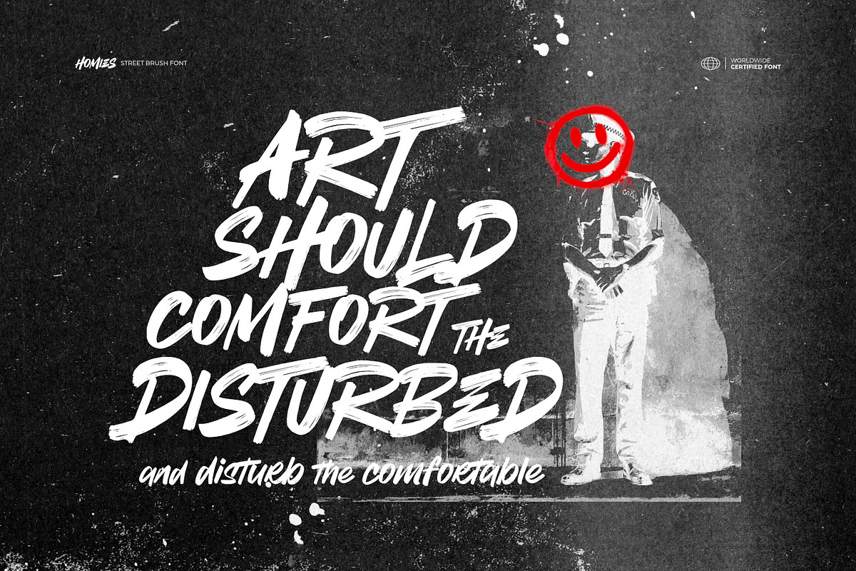 Homies - Street Brush Font, a Handwritten Font by ikiiko (Photo 3 of 7)