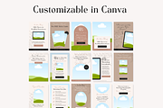 Pinterest Pin Templates Boho Canva, a Social Media Template by HerstedHertz (Thumbnail 6 of 9)