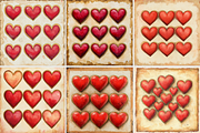 Valentine's Day Red Hearts, a Pattern Graphic by Printable Treasure (Thumbnail 2 of 2)