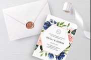 Blush and Blue Watercolor Flowers, an Illustration by Graphic Blue Bird (Thumbnail 8 of 9)