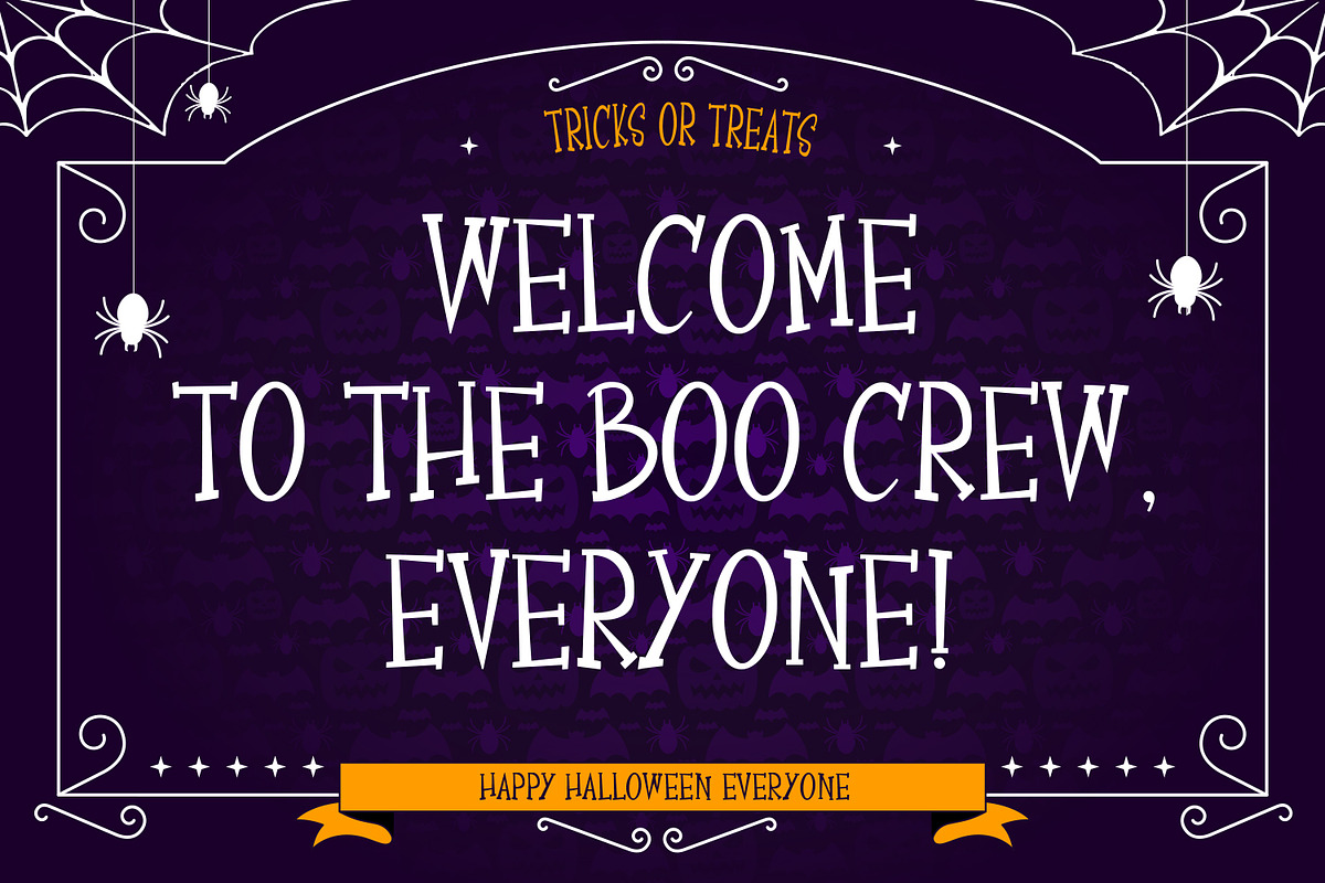 Magicullos Halloween Display Font, a Serif Font by Maulana Creative (Photo 6 of 7)