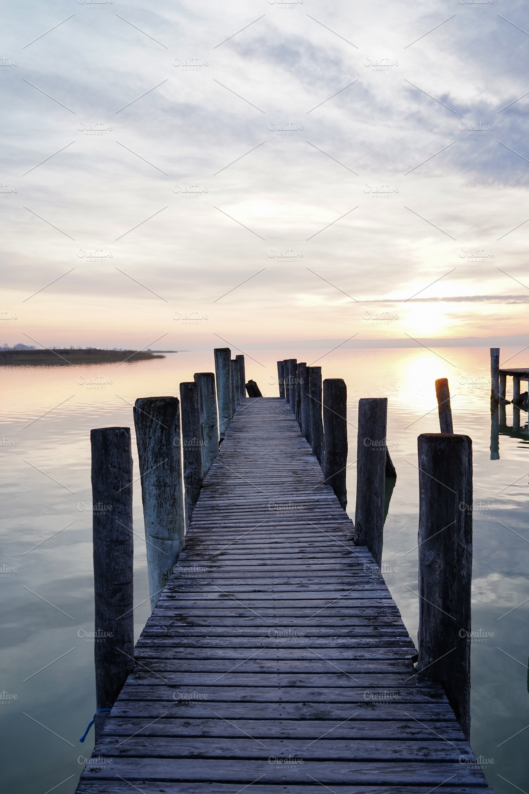 Wooden Pier On The Lake Shore, a Photo by Nazar Hrabovyi