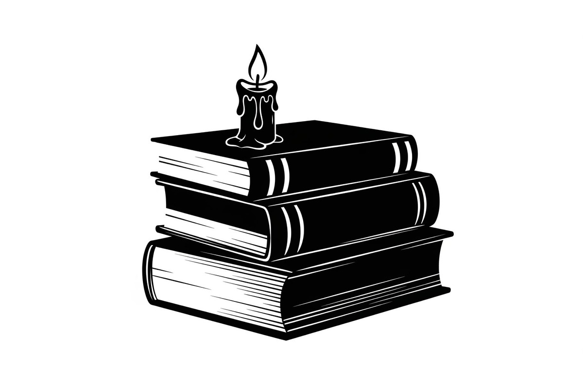 Vintage Book Stack Candle Bundle, an Illustration by jahid234 (Photo 6 of 31)