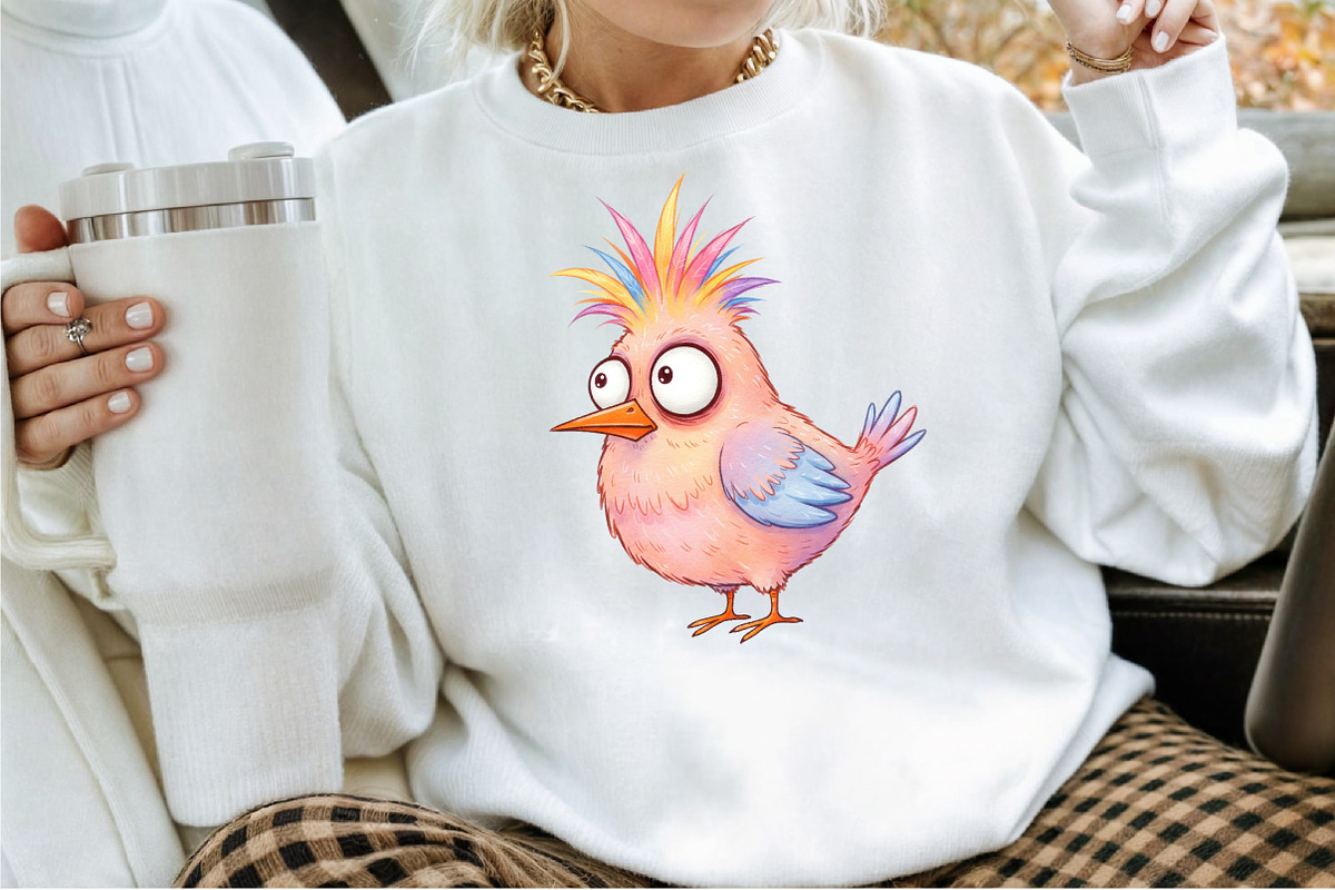 Cute Whimsical Bird Clipart, an Illustration by Sublimation Artist (Photo 7 of 9)