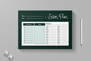 Printable Lesson Plan Template, a Stationery Template by MightyDesign (Thumbnail 1 of 6)