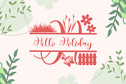 Floral Cute Monogram, a Handwritten Font by Yoga Letter (Thumbnail 3 of 6)