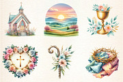 Pastel Christian Easter Sublimation, an Illustration by DreamArtGraphic (Thumbnail 3 of 4)