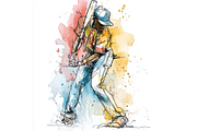 Prompt Retro Girly Baseball Clipart, a Decorative Illustration by Creative design (Thumbnail 2 of 7)