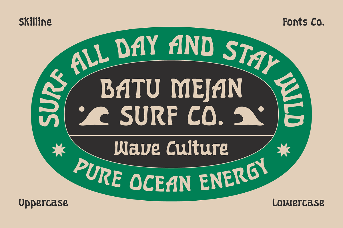 SFC Sunwave, a Serif Font by Skilline Supply Co. (Photo 9 of 10)
