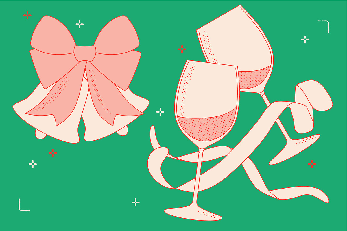 Christmas Decorations Vector, a Decorative Illustration by TheFoodAtlas (Photo 5 of 19)
