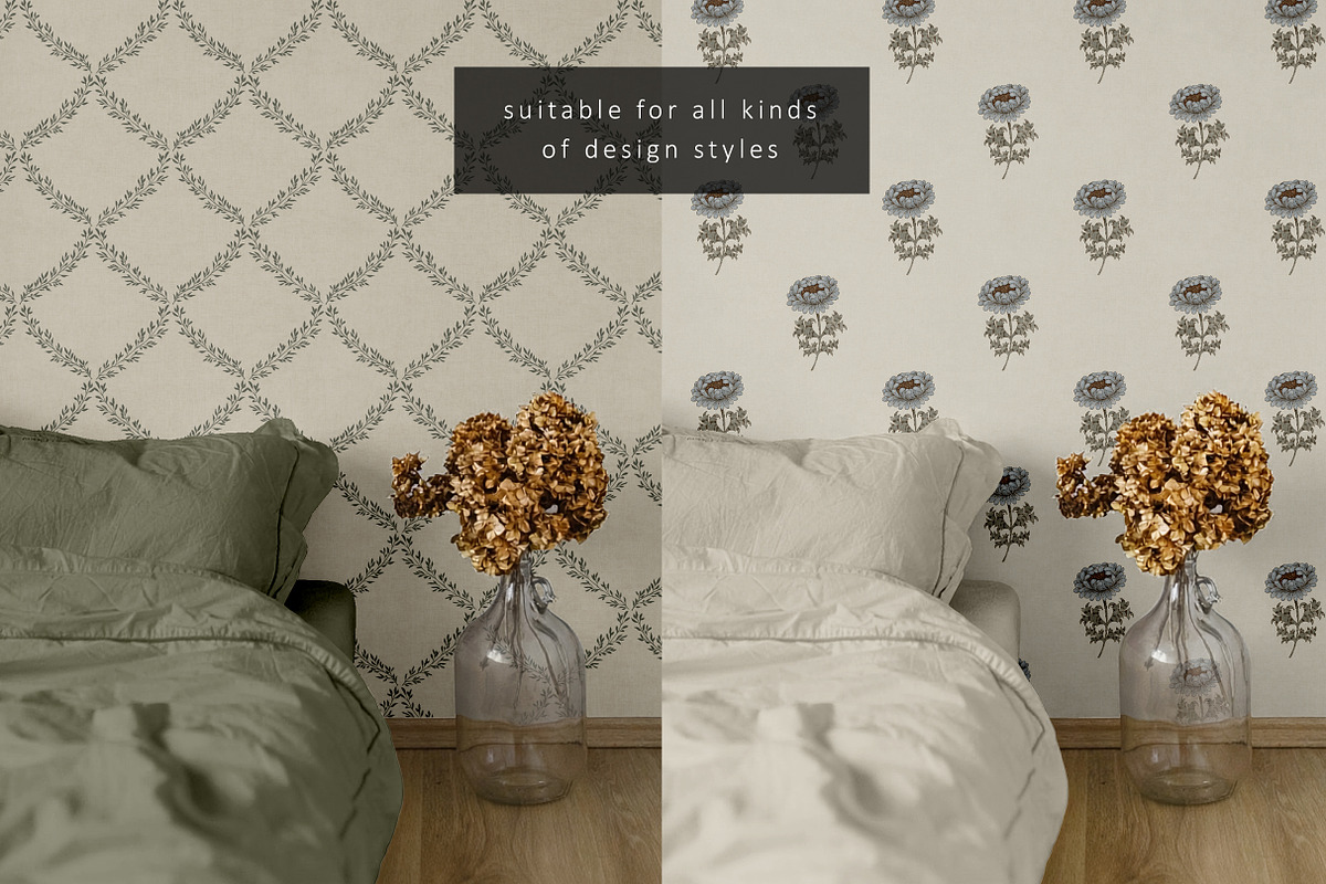 Minimalist Bedroom Wallpaper Mockup, a Household Mockup by LinnestCreative (Photo 6 of 6)