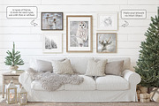 CHRISTMAS TIME Wall&Frame Mockups, a Household Mockup by MyHomeMockups (Thumbnail 6 of 12)