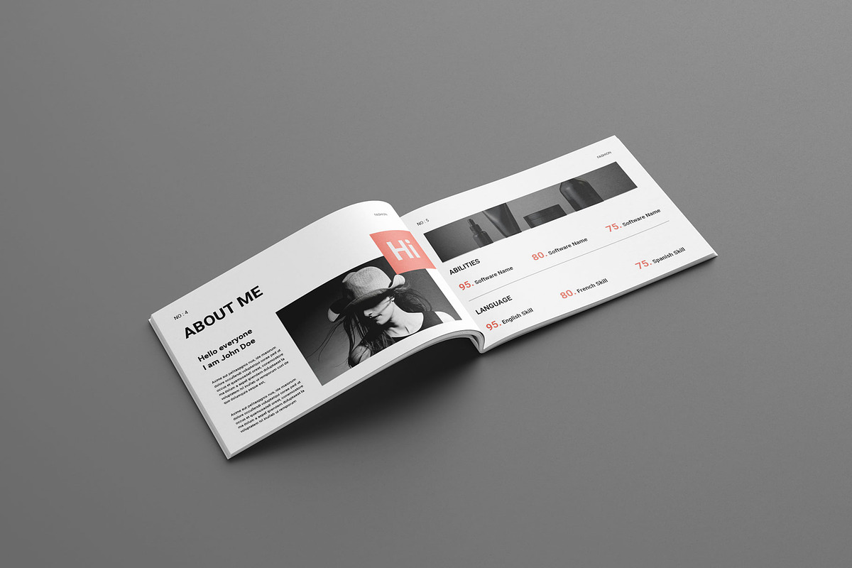 Design Portfolio Layout Landscape, a Magazine Template by Seeing-art (Photo 3 of 10)