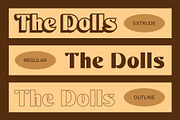 Arshine 3D, a Sans Serif Font by Craft Supply Co. (Thumbnail 2 of 8)