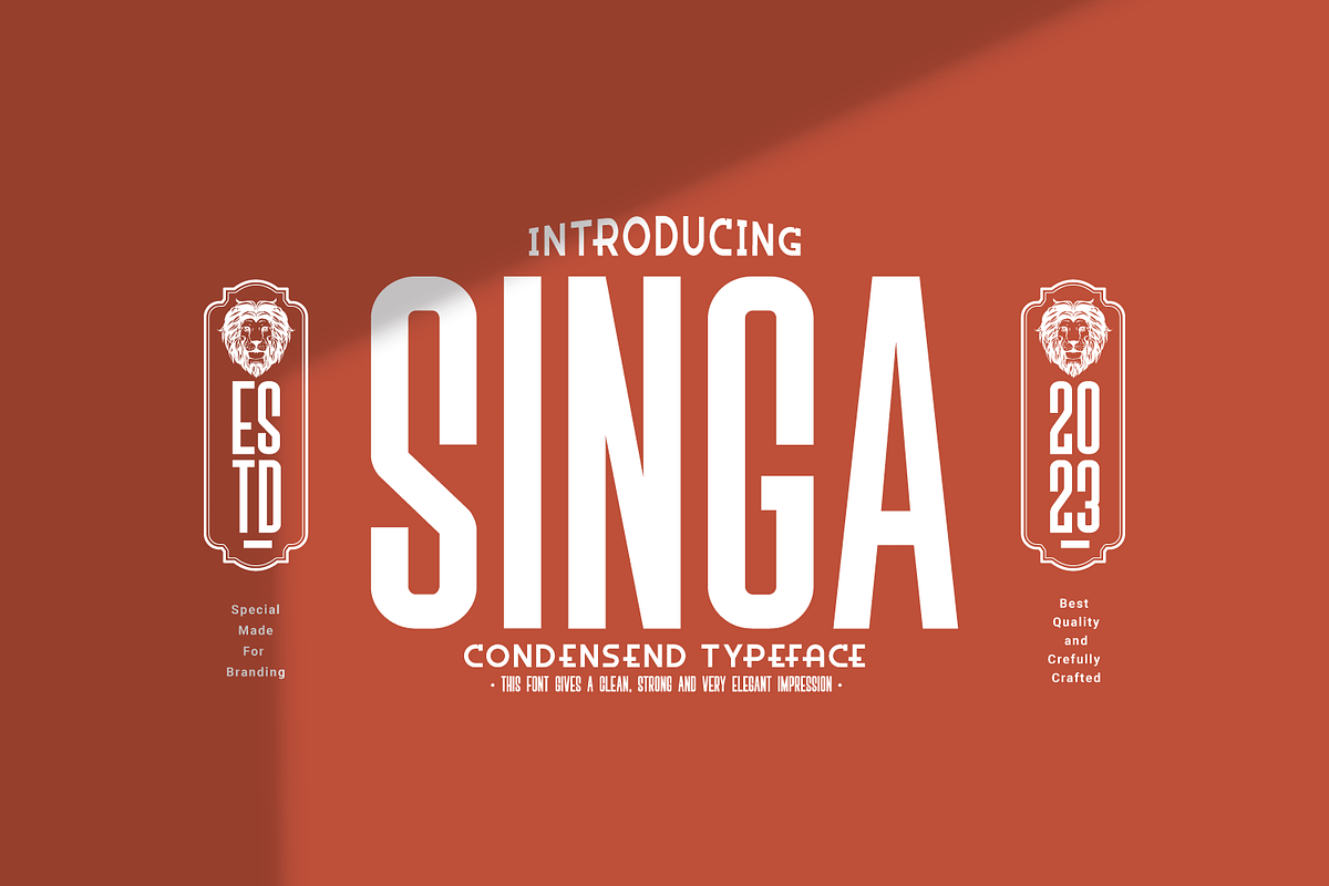 Singa, a Sans Serif Font by Linecreative (Photo 1 of 8)