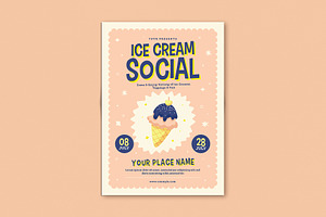 Ice Cream Social Flyer