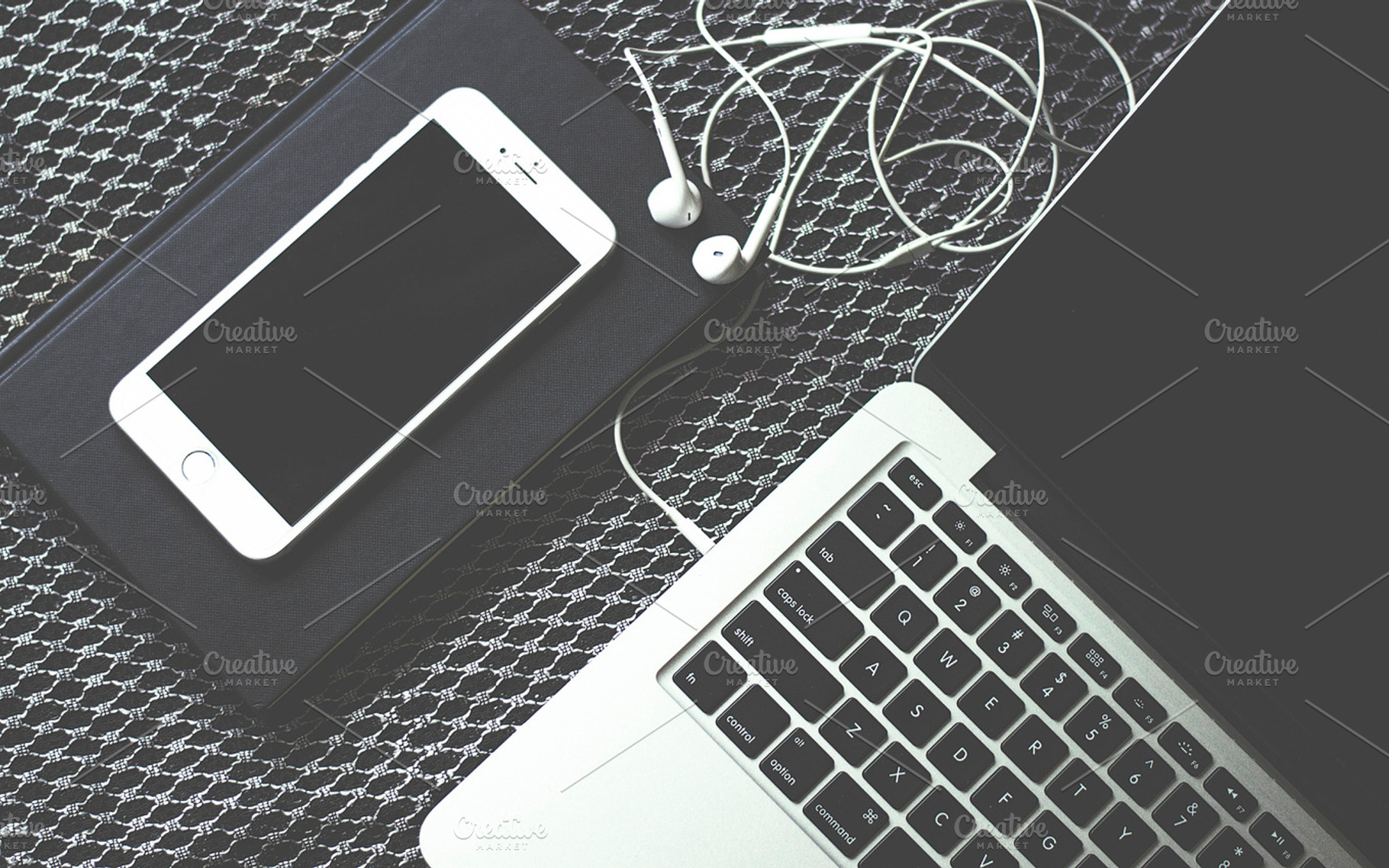 iPhone and Macbook Workspace, a Technology Photo by Shots By RC