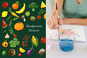 Gouache Fruit and Vegetables, an Illustration by Lavender And Sea (Thumbnail 4 of 4)